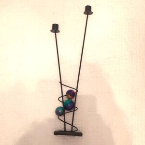 Rick Martin Black Candleholder